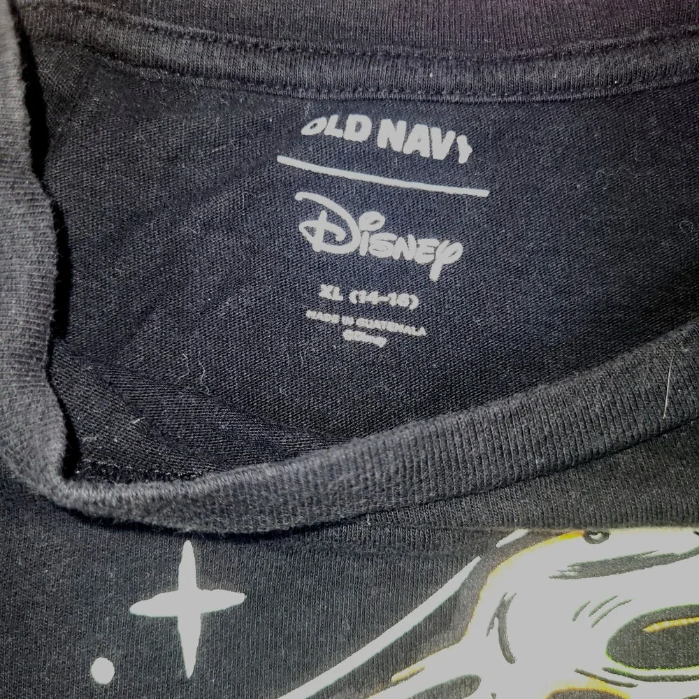 Disney‎ Old Navy Mickey Mouse Trick Or Treat Halloween Black Graphic T-Shirt